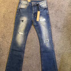 Ksubis Flared Jeans Size 34 Authentic Wit Bag 