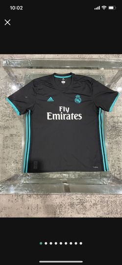 Real Madrid Away Jersey Black And Teal