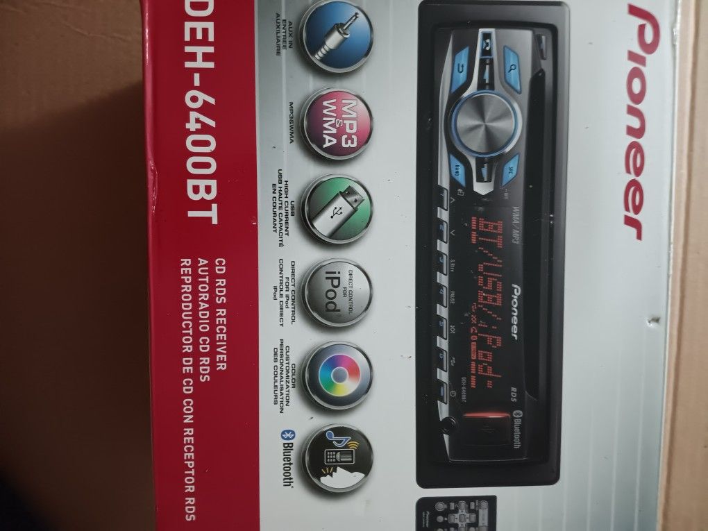 Pioneer AM/FM CD PLAYER W/BLUETOOTH OBO