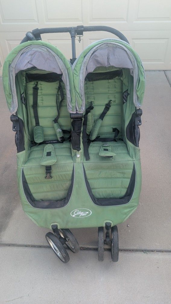 City CITI Mini Double stroller Green
