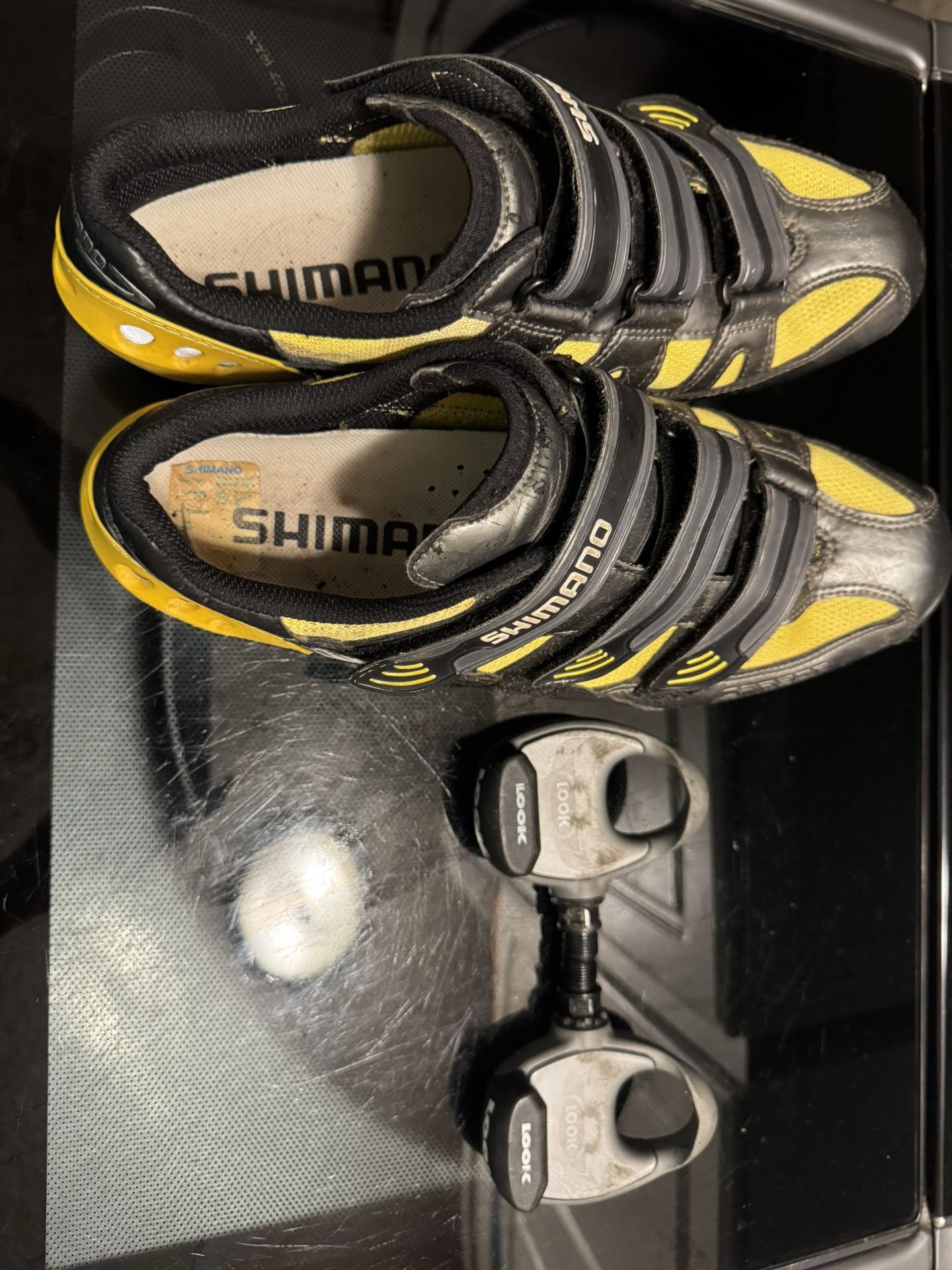 Cycling Shoes Shimano SH R122 w/ LOOK PP 206 road pedals