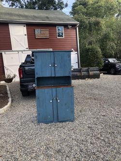 Antique blue cabinet