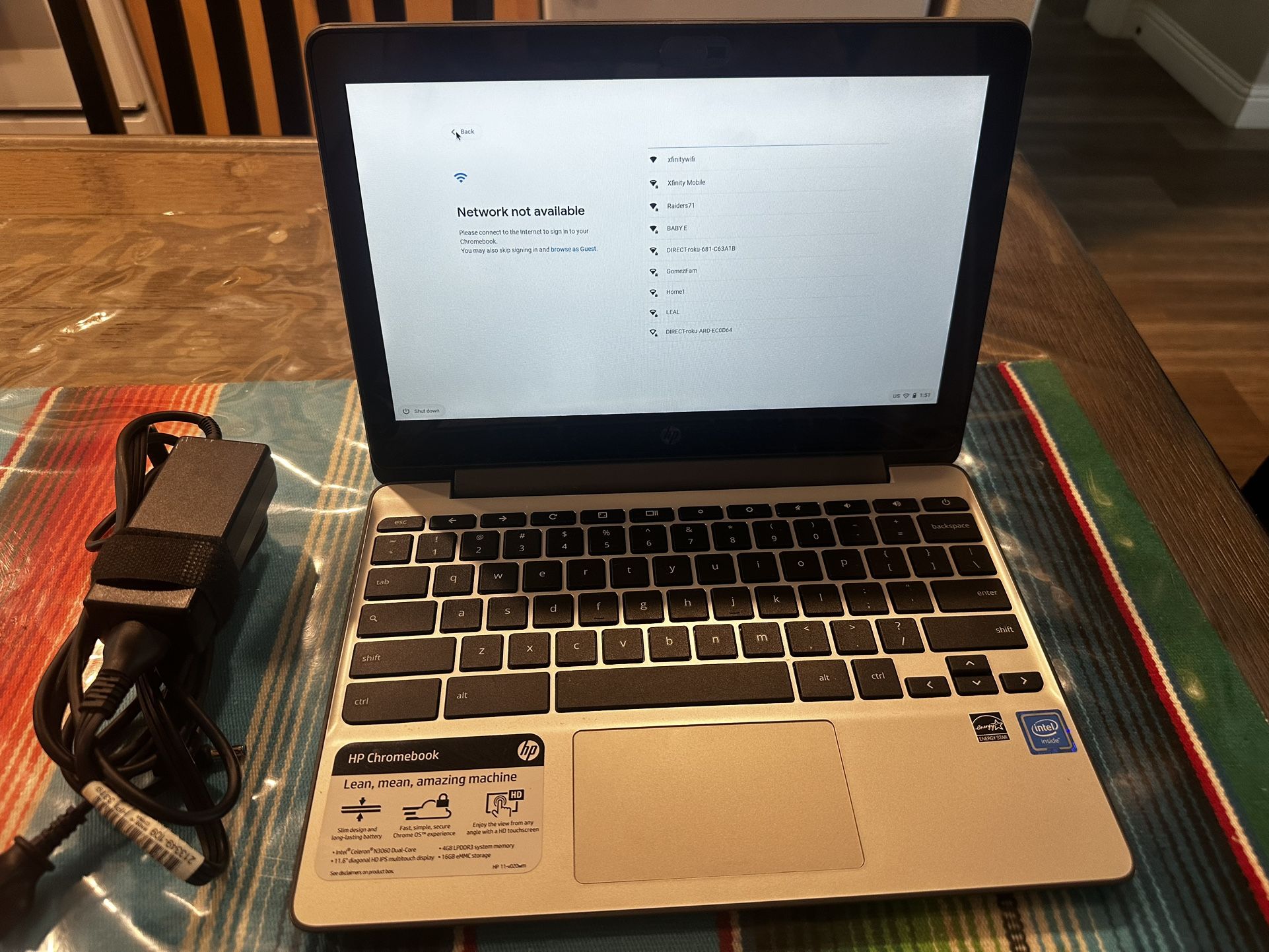 Laptop Chrome Book Touch Screen