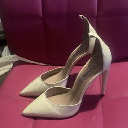 Steve Madden Cream Heels Size 9 