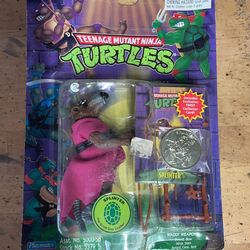 1992 vintage Teenage Mutant Ninja Turtles splinter with coin