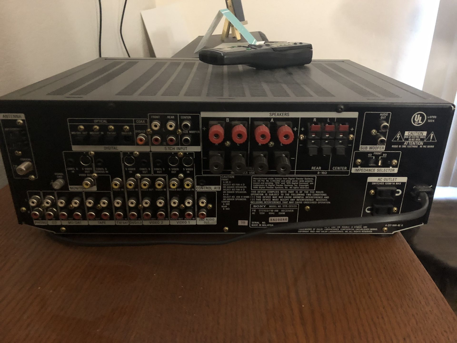 Sony STRDE935 Home Stereo Receiver for Sale in Gilbert, AZ OfferUp