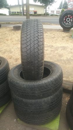 255/70/18 bridgestone dueler a/t