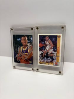 NBA SIGNED CARDS - authentic - from when I was a kid