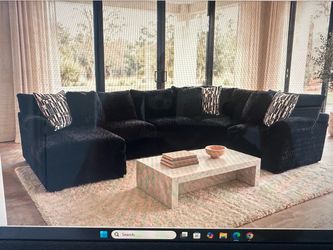 Brand new sectional black