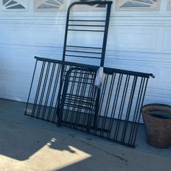 Twin Bed Frame, Slides Out To Queen Size