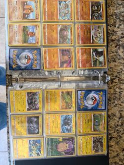 Vintage Pokémon cards estate sale binder
