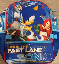 Sonic the Hedgehog "Life in the Fast Lane" Backpack