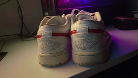 Low white/red air jordans women