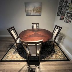 Dining Room Table Brown Cherry