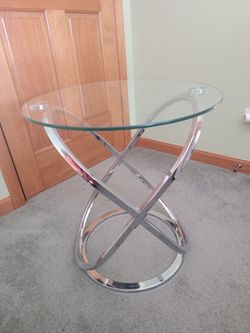 Glass coffee table