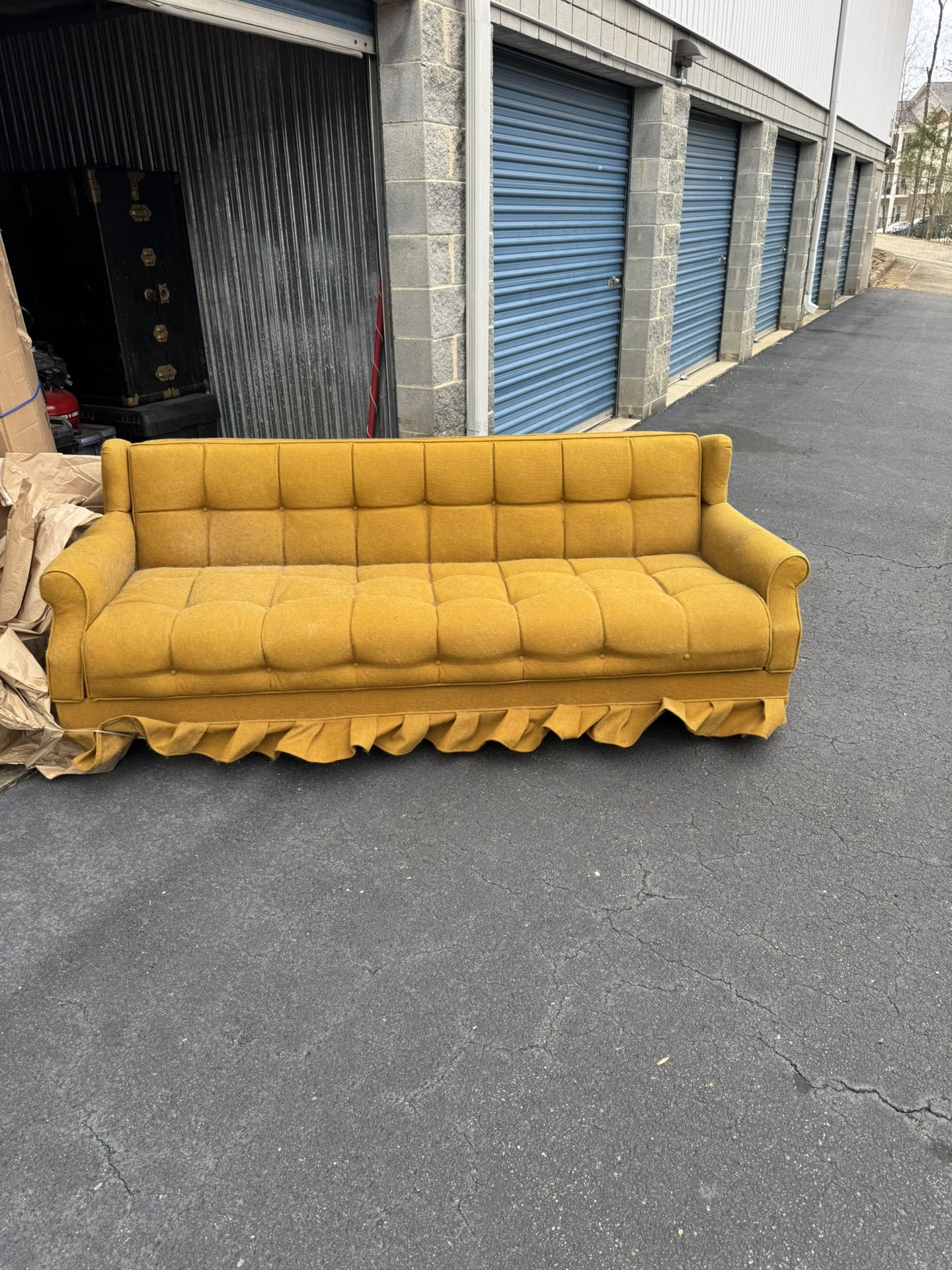 Vintage Yellow Couch