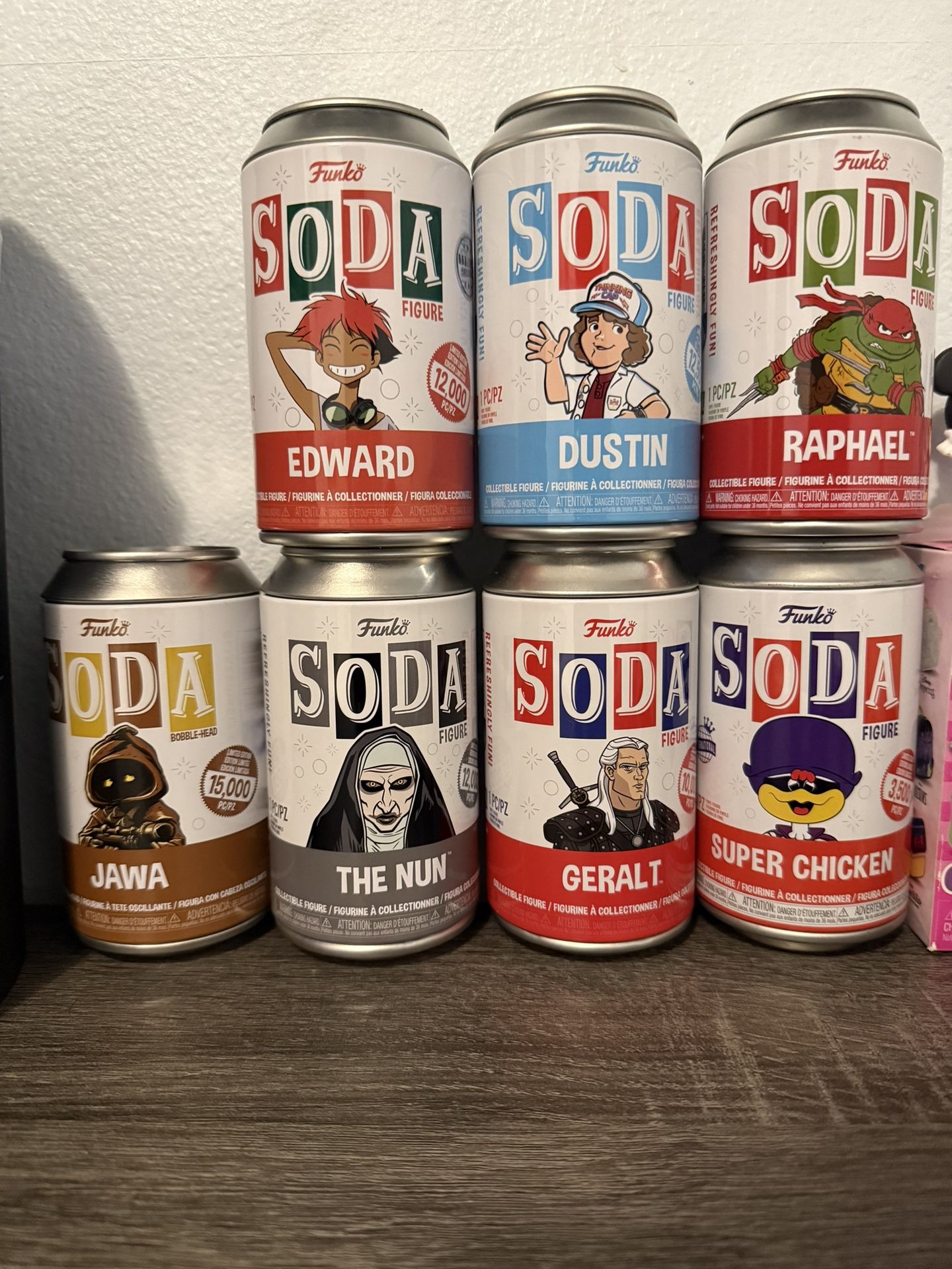 Funko sodas - 7 figures
