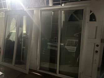 2 windows vinyl retrofit double glass used  Price is for each one  Height 72 inches  Width 48 inches 