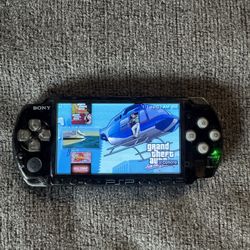 PSP 3000 Custom Smoked Black Transparent Shell 