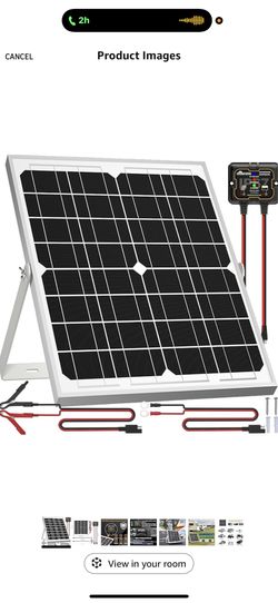 Solar Panel Kit 20W 12V, Solar Battery Trickle Charger Maintainer + Upgrade Controller + Adjustable Mount Bracket for Boat Car RV Motorcycle Marine Au