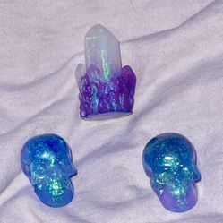 Glitter Skulls And Crystal 