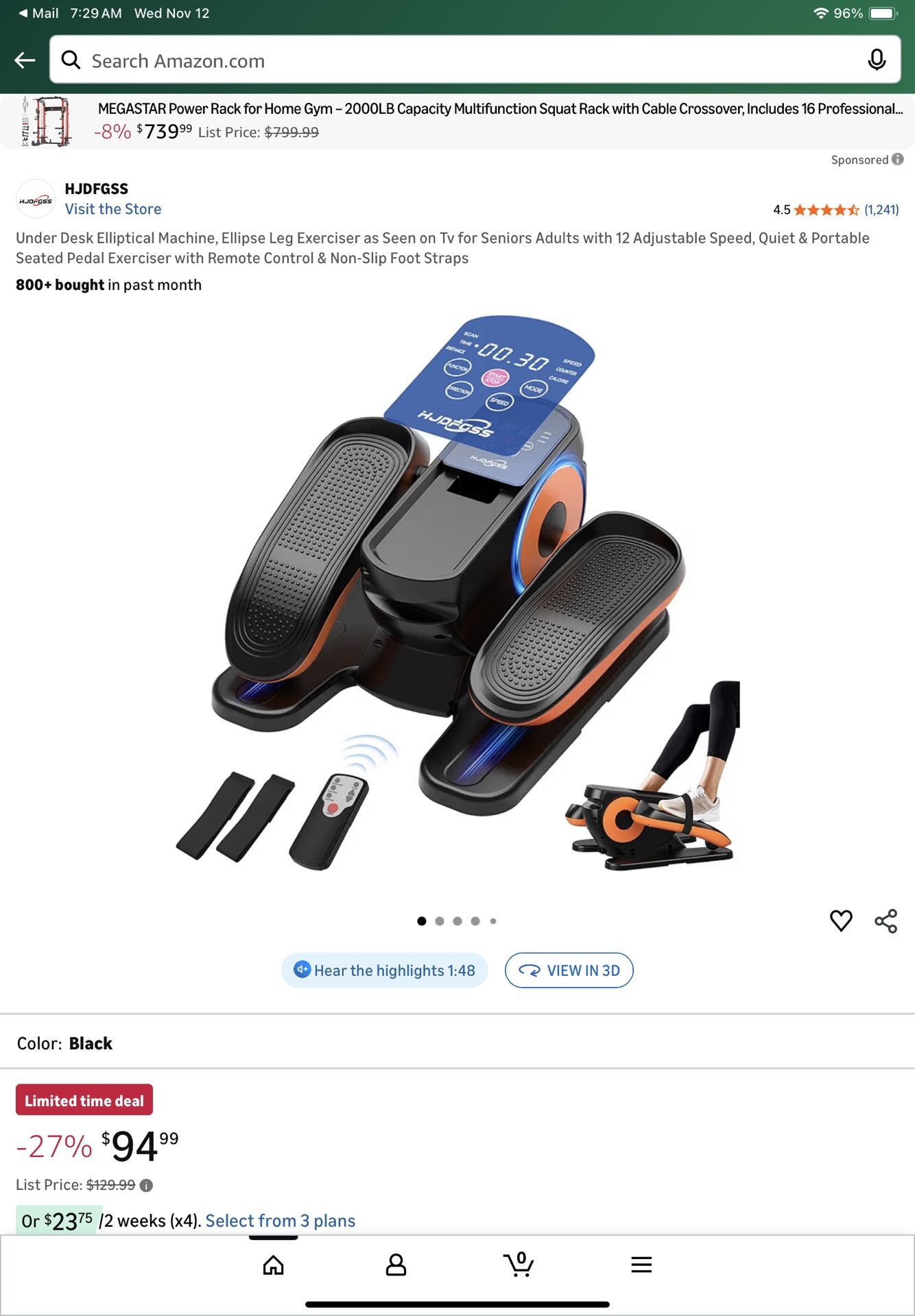 Exercise Peddling Machine