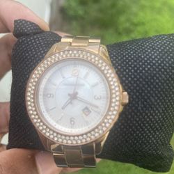 Vintage Michael Kors  watch Classic Rose Gold Jeweled Bezel MK-5403 - 32.5mm Case - Jewelry 