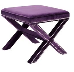 New Safavieh Dark Purple Ottoman 