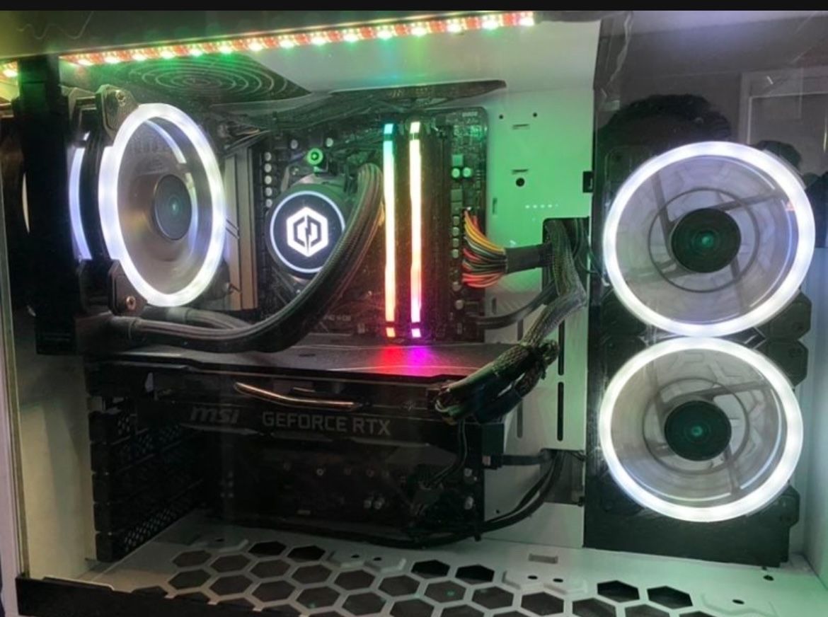 Gaming Computer Gaming Pc Fortnite CyberPowerPC AMD Ryzen 9 3900X12 core processor 32GB RAM GeForce RTX 2070 super 1TB SSD+1TB HDD Win10