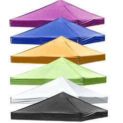 Canopy Top Replacement Cover Waterproof 10x10 Ez Pop Up Tent Gazebo Replacement Cover (Color Opts) - Sun Protection - Outdoor Equipment - Summer Sale