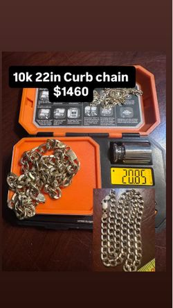 10k Gold curb chain