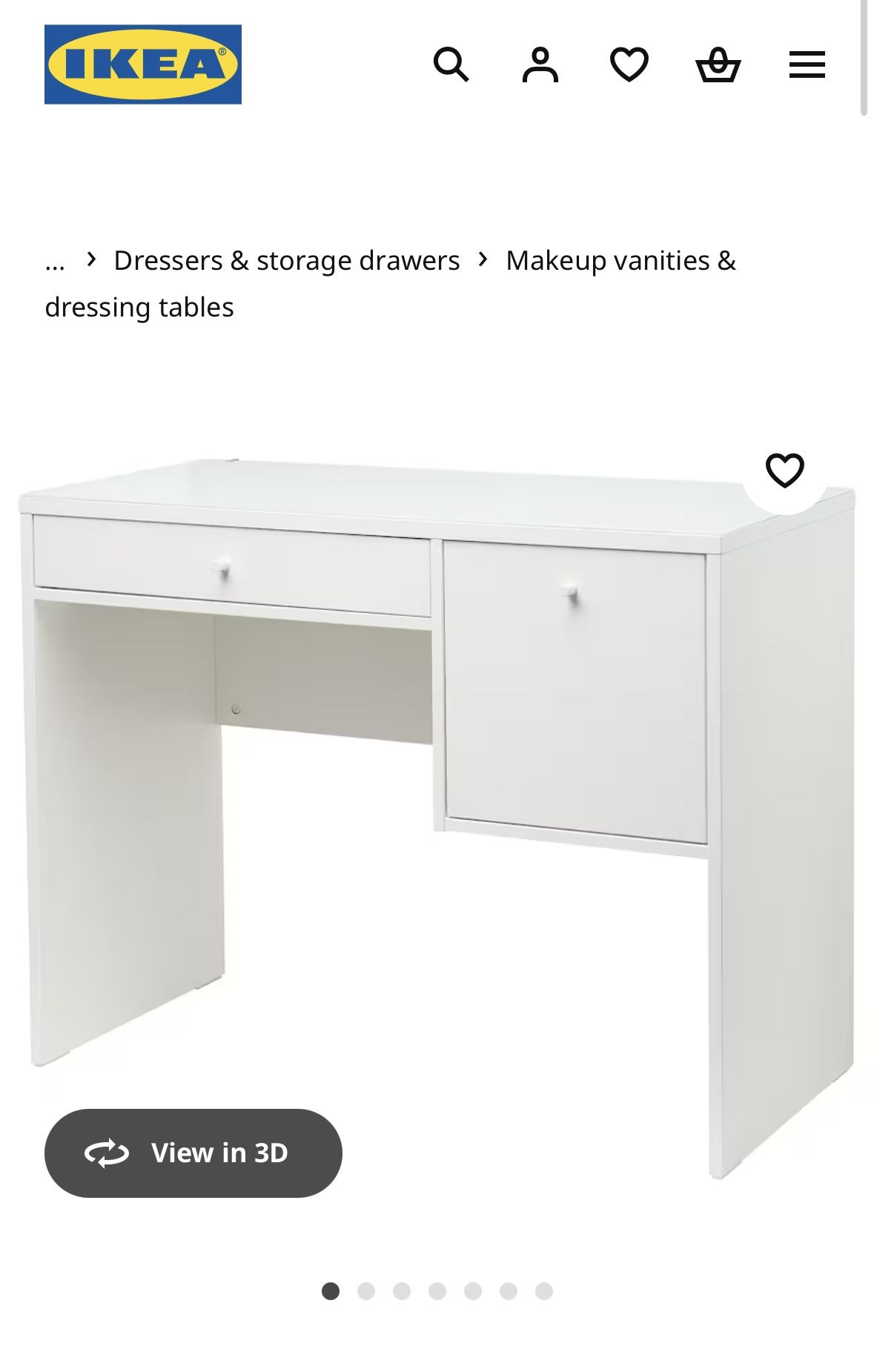 Ikea SYVDE desk/vanity