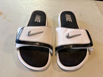 Nike Slide Sandals White and Black