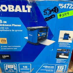 Kobalt 13in Thickness Planer