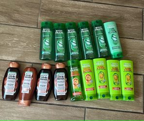 Garnier and whole blends shampoo and conditioner