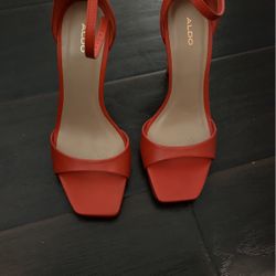 Orange Heel Sandal