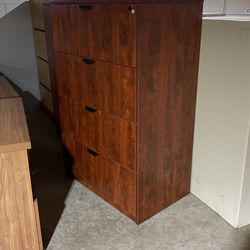 Cherry 4 Drawer Vertical
