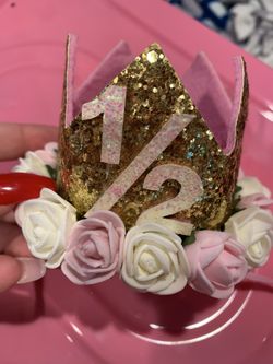 Girl 1/2 a year crown