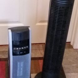 Bionaire
Bionaire Ceramic Mini Tower Heater With LCD  &  Holmes Oscillating 3speed Tower Fan  f