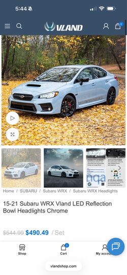 Subaru Wrx headlights Vland