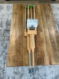 New: Adjustable Underarm Crutches Pair