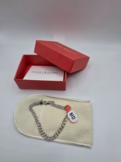James avery Light Double Curb Charm Bracelet