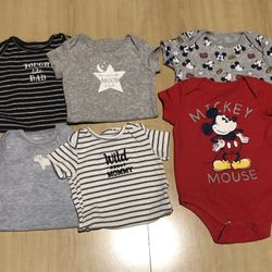 Mickey Onesies Size 6 Months 