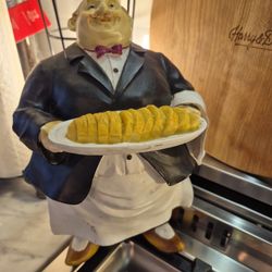 Vintage French Chef Statue In Mint Condition 
