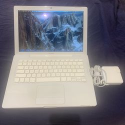 Apple MacBook white with Charger