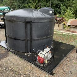 WATER TANK SKID W/pump