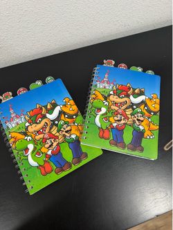 Nintendo Super Mario Spiral Notebooks 2x12
