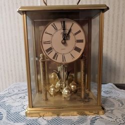 Elgin Gold Plated Mantle Clock