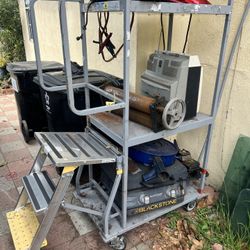 Step Ladder Cart With Wheels 