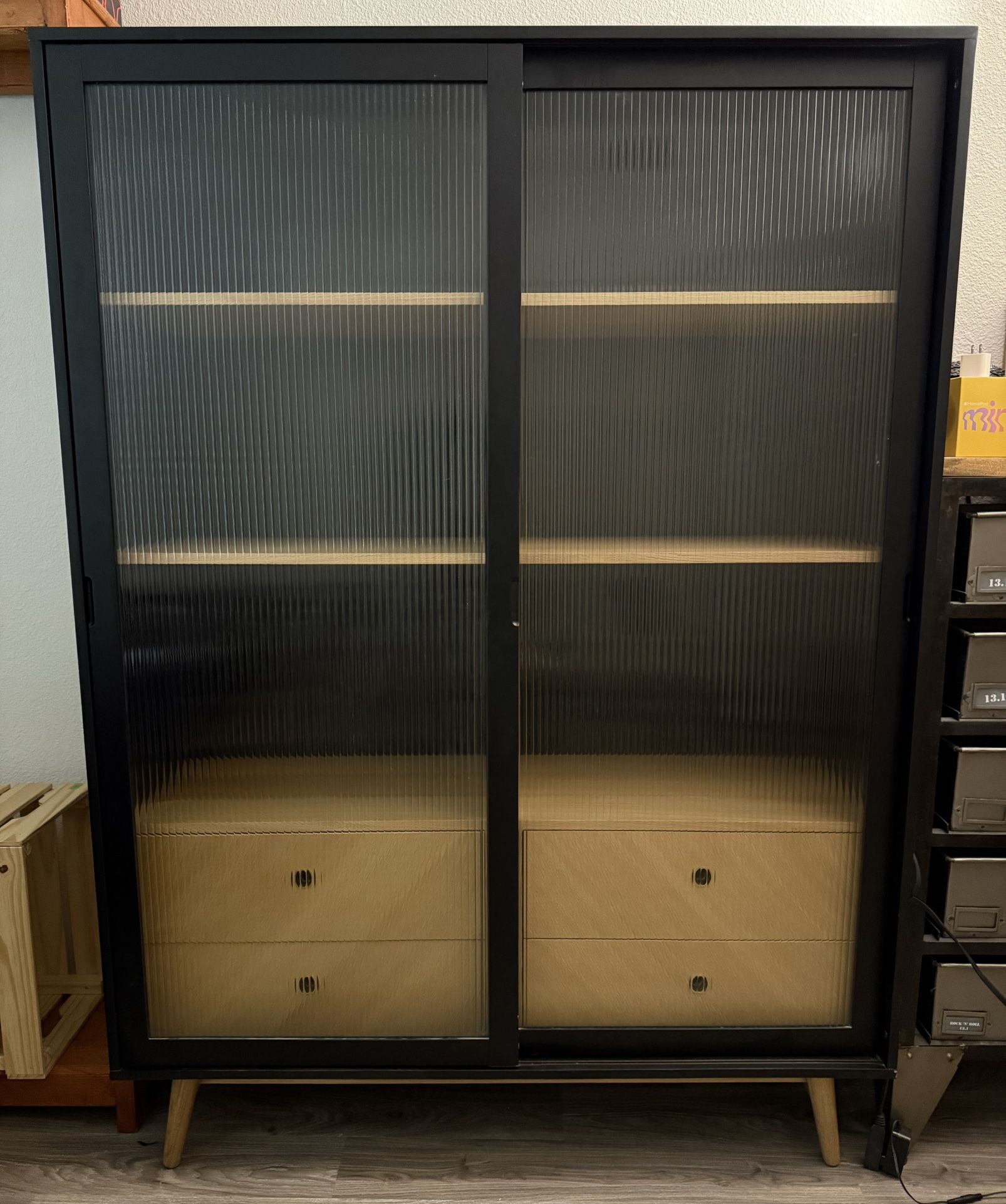LIVING SPACES SLIDING DOORS CABINET